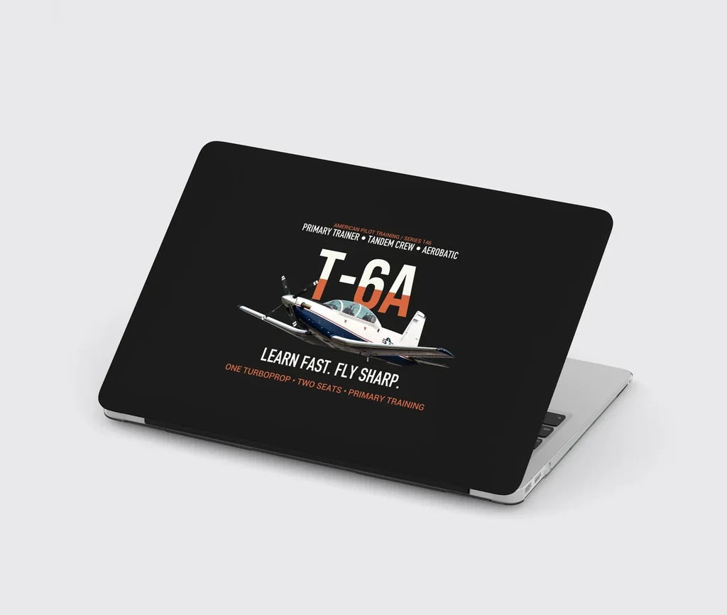 T-6A Texan II Train The Next Generation design on black MacBook case