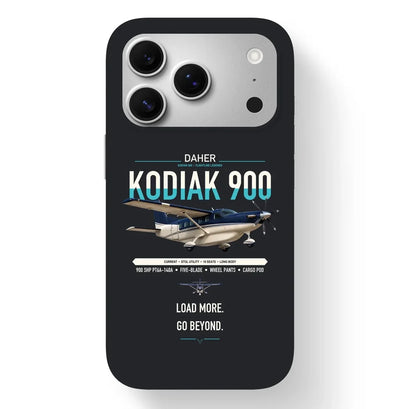 Daher Kodiak 900 design on black magsafe iphone case, for iPhone 17 Pro