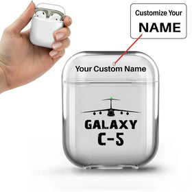 Military Transport Airplane C 5 AirPods Cases