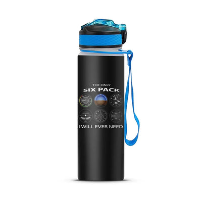 The Only Six Pack I Will Ever Need Sports aviation design on sport kettle, insulated bottle with sport spout.