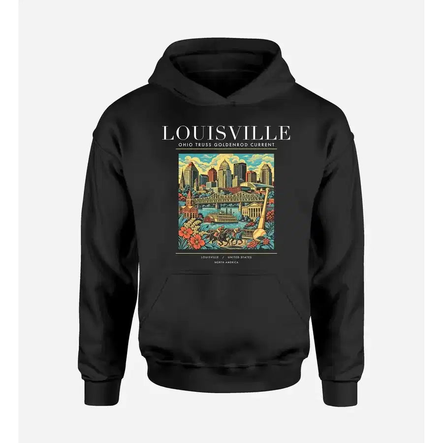 LOUISVILLE - Poster - Premium Hoodie - Black