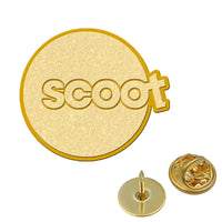 Thumbnail for Scoot Airlines aviation hollow pin in polished alloy.