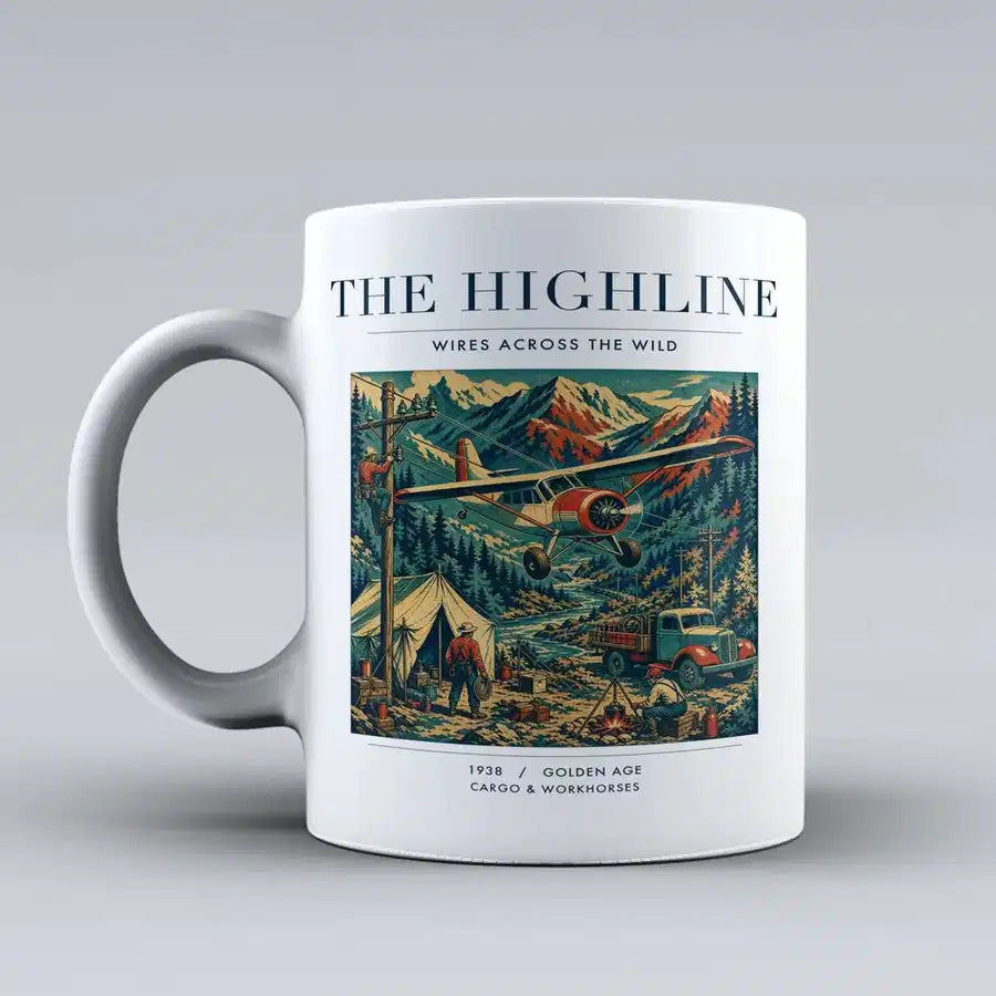 VINTAGE G4051 - The Highline - Ceramic Mug design on white