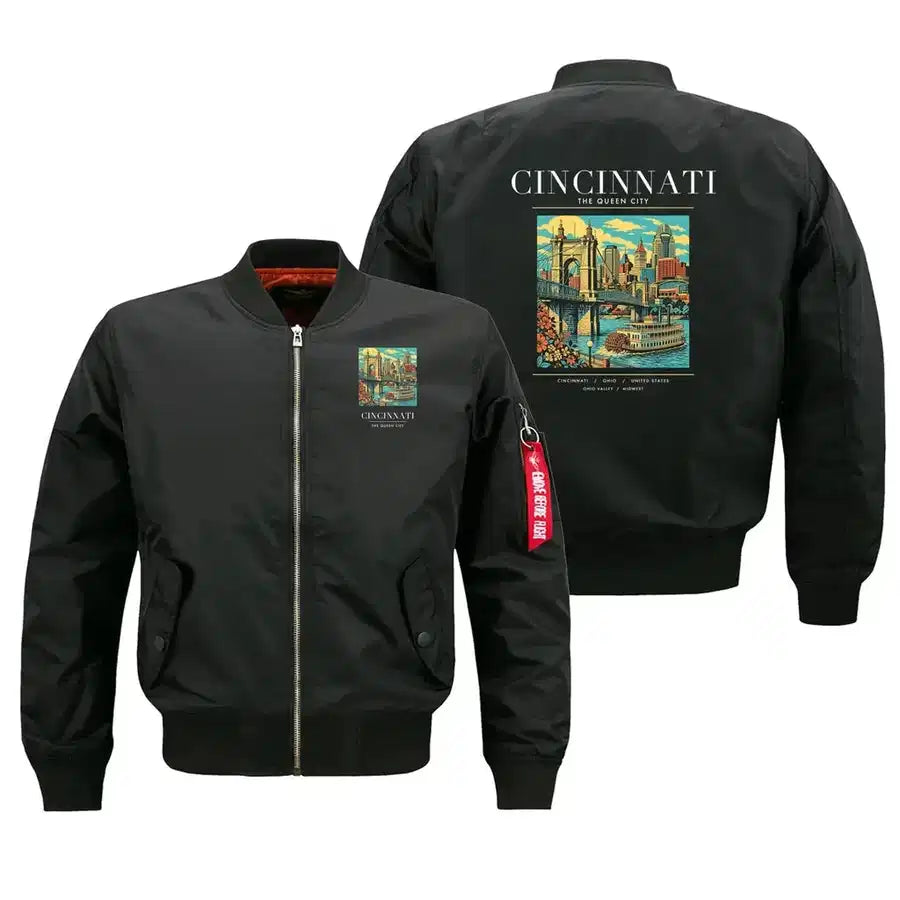 CINCINNATI - Poster - Bomber Jacket - Black