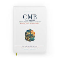 Thumbnail for Bandaranaike International Airport Colombo (CMB) design on white notebook