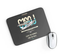Thumbnail for Cessna 180J Skywagon design on black rectangle mouse pad