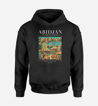 Thumbnail for ABIDJAN - Poster - Premium Hoodie - Black