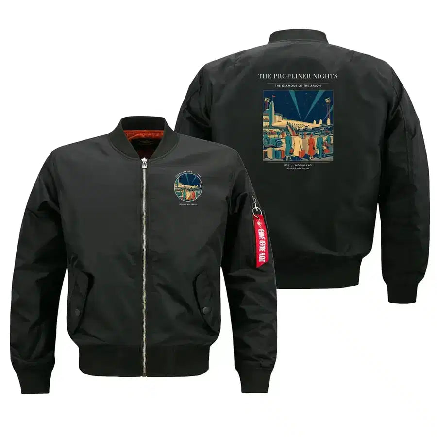VINTAGE G4080 - The Propliner Nights - Bomber Jacket design on black