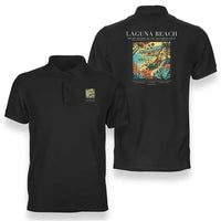 Thumbnail for LAGUNA BEACH - Poster - Double-Side Polo - Black