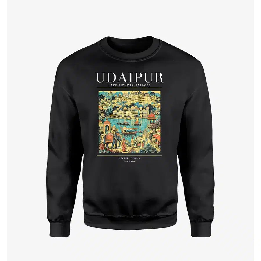 UDAIPUR - Poster - Sweatshirt - Black