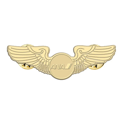 All Nippon Airways aviation hollow pin in polished alloy.