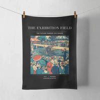 Thumbnail for VINTAGE G4322 - The Exhibition Field - Designed Towels design on black