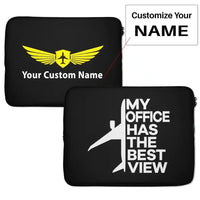 Thumbnail for My Office Has The Best View Laptop & aviation themed laptop & tablet case for laptop or tablet.