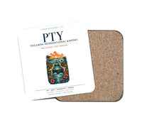 Thumbnail for Panama City Tocumen International Airport (PTY) design on white 1 piece coaster