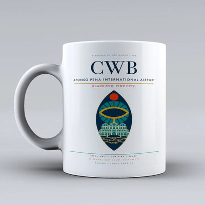 Pena International Airport CWB Mug design on white afonso