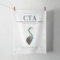 Thumbnail for Catania-Fontanarossa Airport (CTA) design on white towel