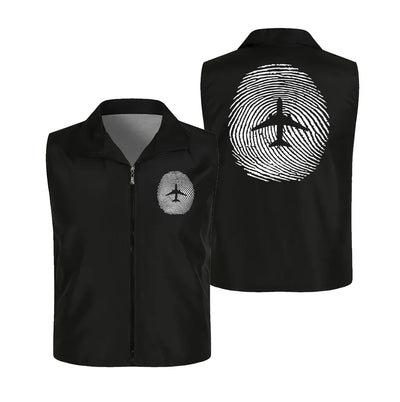 Aviation Finger Print Thin Style aviation design printed on lightweight shell with sleeveless design thin vest.