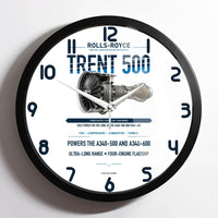 Thumbnail for TRENT 500 design on white framed wall clock