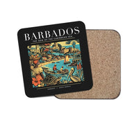 Thumbnail for BARBADOS - Poster - Coaster - Black