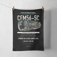 Thumbnail for CFM56-5C design on black towel