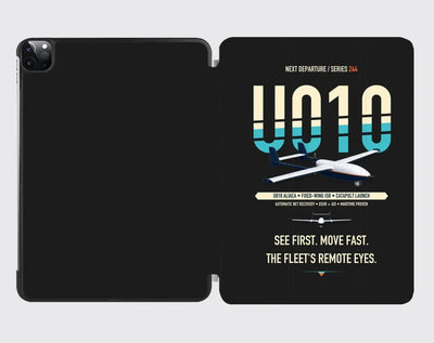 Airbus U010 Aliaca Fixed-wing design on black ipad tablet case
