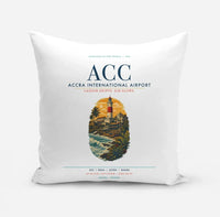 Thumbnail for Accra International Airport (ACC) design on white pillow