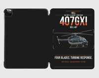 Thumbnail for Bell 407GXi design on black ipad tablet case