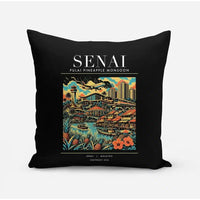 Thumbnail for SENAI - Poster - Pillow - Black