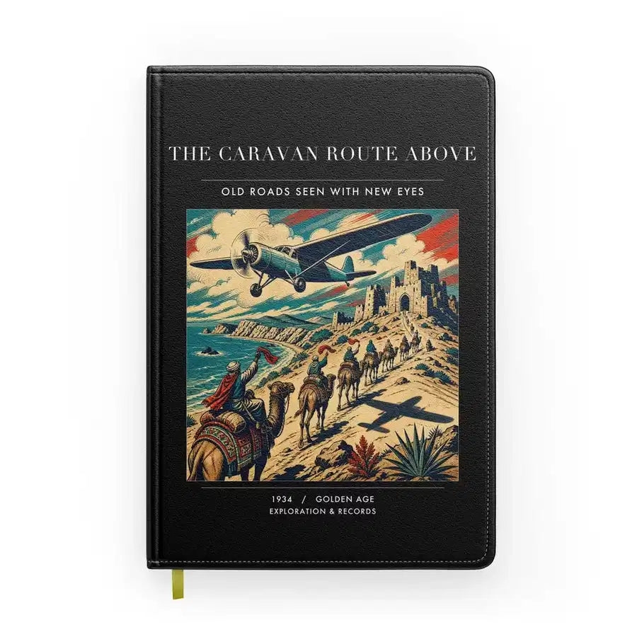 VINTAGE G4332 - The Caravan Route Above - Designed Notebooks design on black
