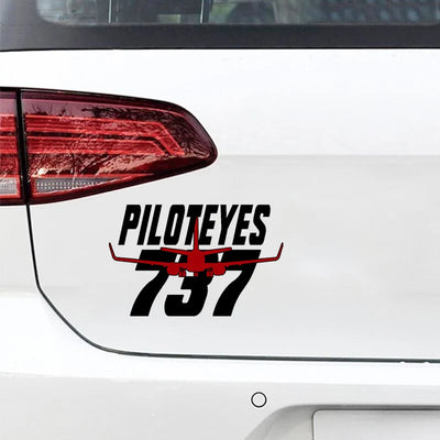 Amazing Piloteyes737 Car aviation design car sticker in weather-resistant vinyl.