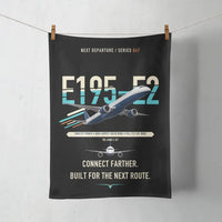 Thumbnail for Embraer E195-E2 design on black towel