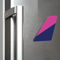 Thumbnail for Wizz Airlines aviation design tail magnet in 3D metal with magnetic back.