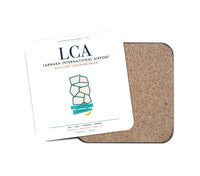 Thumbnail for Larnaka International Airport (LCA) design on white 1 piece coaster