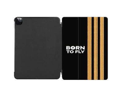 Born To Fly & Pilot Epaulettes (3 Lines) aviation print iPad case, fits iPad.