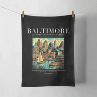 Thumbnail for BALTIMORE - Poster - Towel - Black