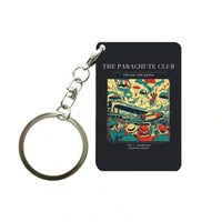 Thumbnail for VINTAGE G4032 - The Parachute Club - Designed Key Chain design on black