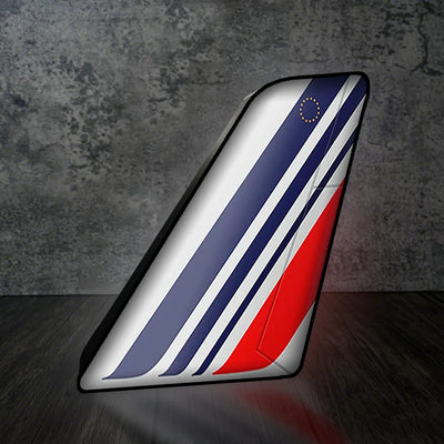 Air France Airlines Led Aircraft Tail aviation design on premium acrylic with LED 3D aircraft tail lamp.