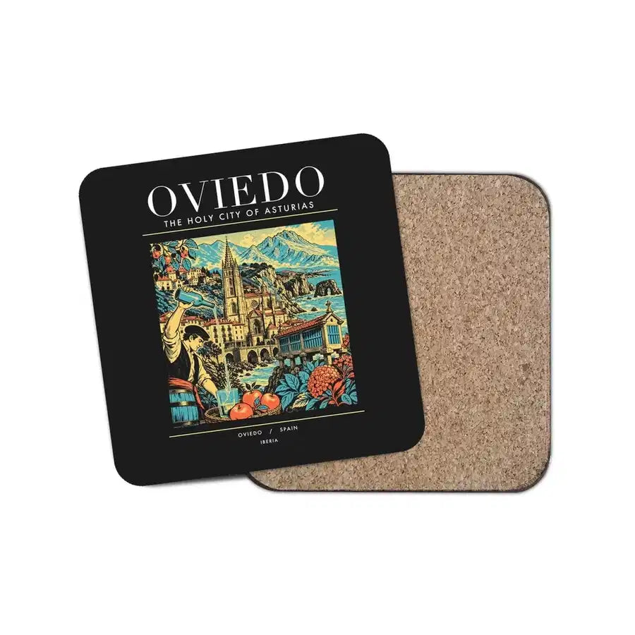 OVIEDO - Poster - Coaster - Black