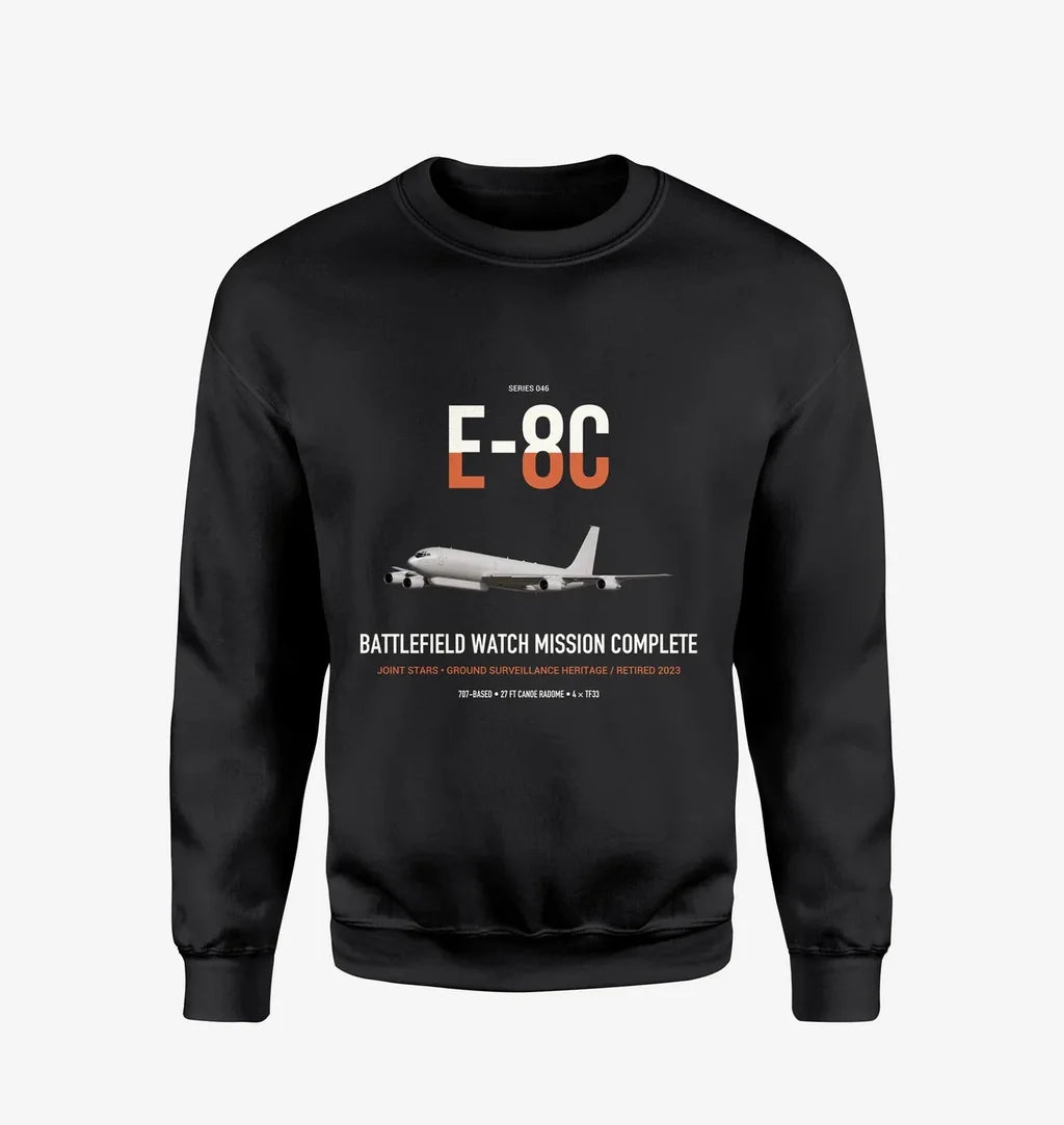 E-8C Joint STARS design on black sweatshirt