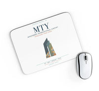 Thumbnail for Monterrey International Airport (MTY) design on white rectangle mouse pad