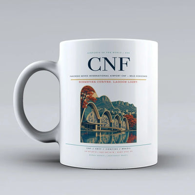 Neves International Airport CNF — Belo Horizonte Mug design on white tancredo