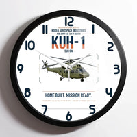 Thumbnail for Korea Aerospace Industries KUH-1 Surion design on white framed wall clock