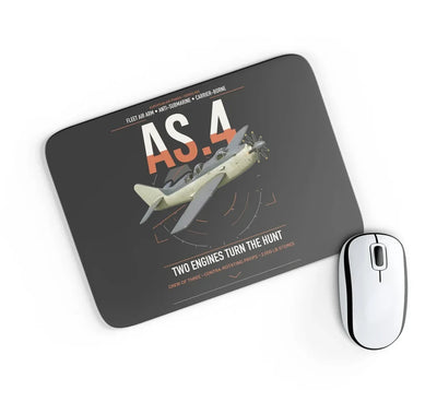 Fairey Gannet AS.4 design on black rectangle mouse pad
