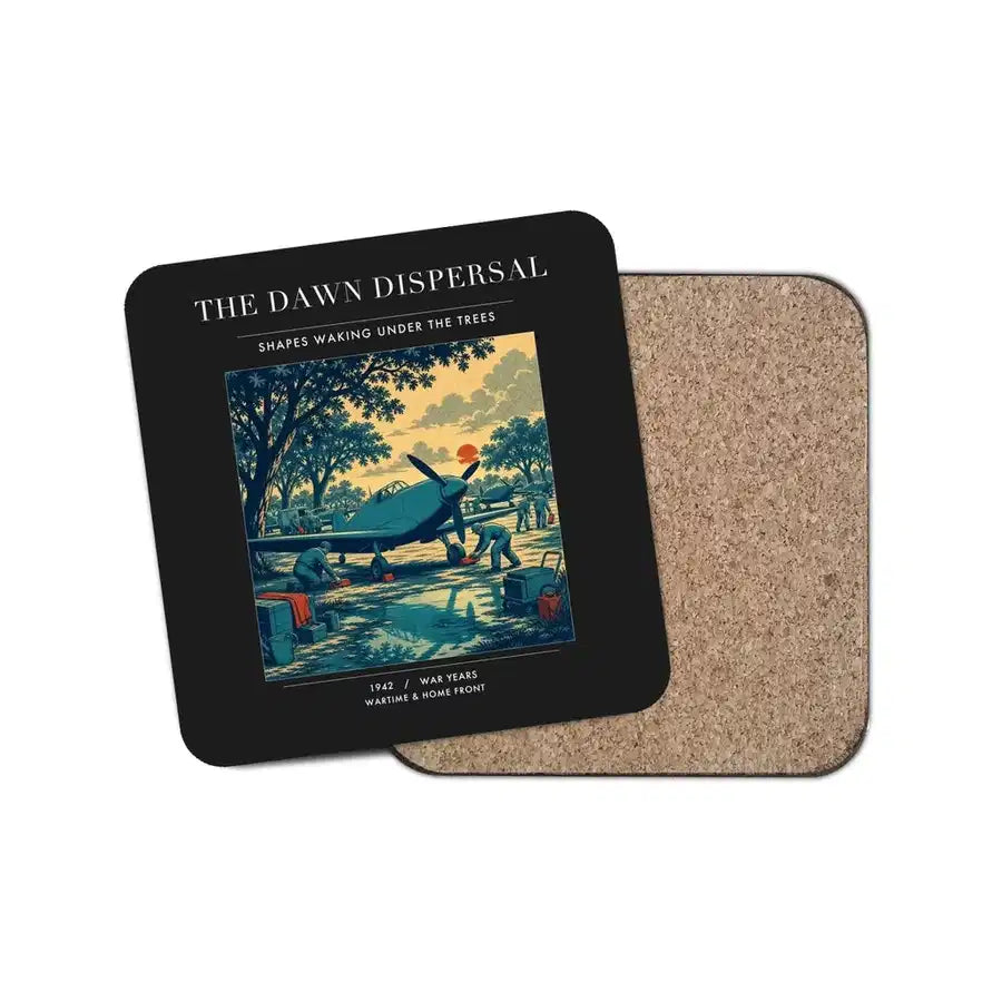The Dawn Dispersal - Designed Coasters design on black 1-piece