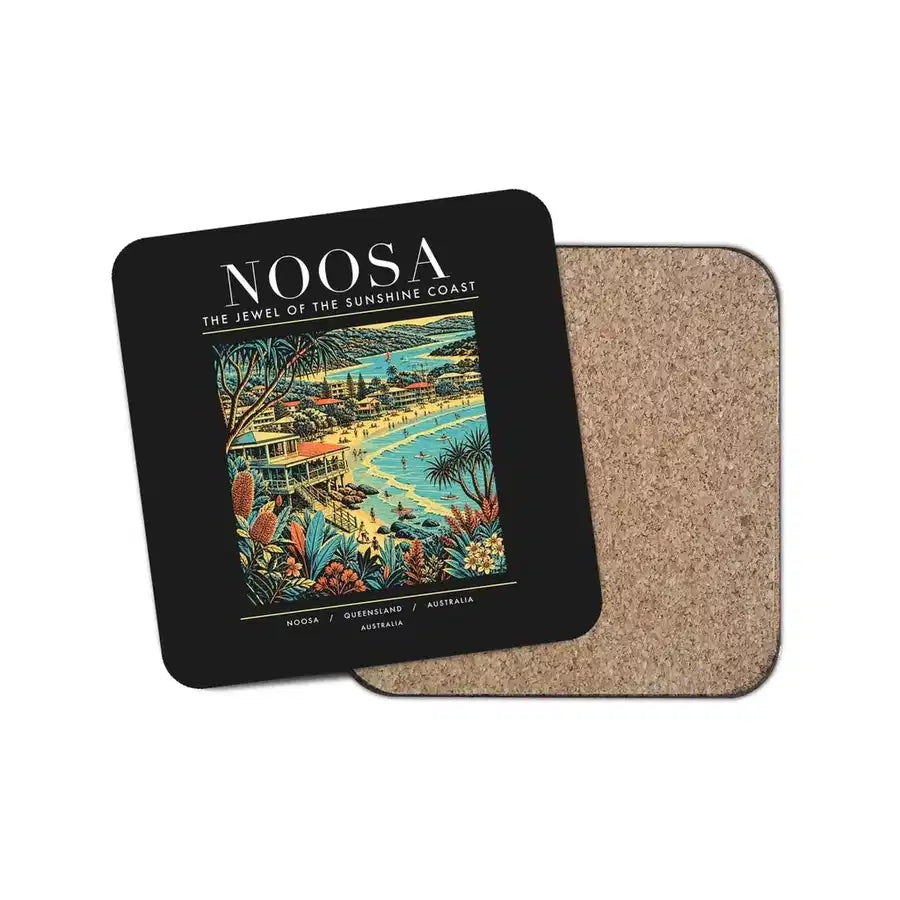 NOOSA - Poster - Coaster - Black