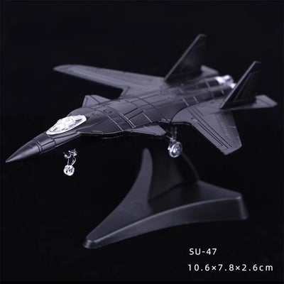 Su-47 Berkut (Golden Eagle) Fighter Jet (Su-47) Airplane Assembly Model Puzzle Building Mini Plastic Random color aviation th.