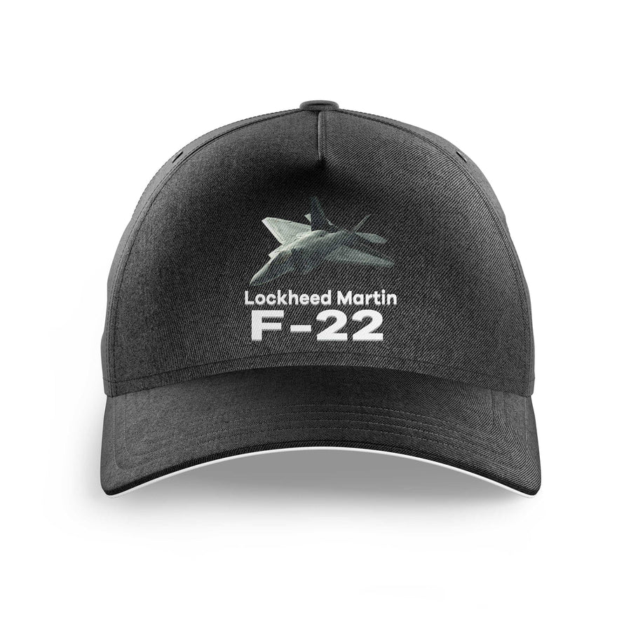 The Fighter Jet 22 Silhouette printed hat - black