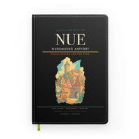 Thumbnail for Nuremberg Airport (NUE) design on black notebook
