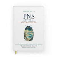 Thumbnail for Pensacola International Airport (PNS) design on white notebook