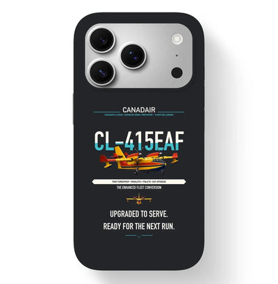 Canadair CL-415EAF design on black magsafe iphone case, for iPhone 17 Pro